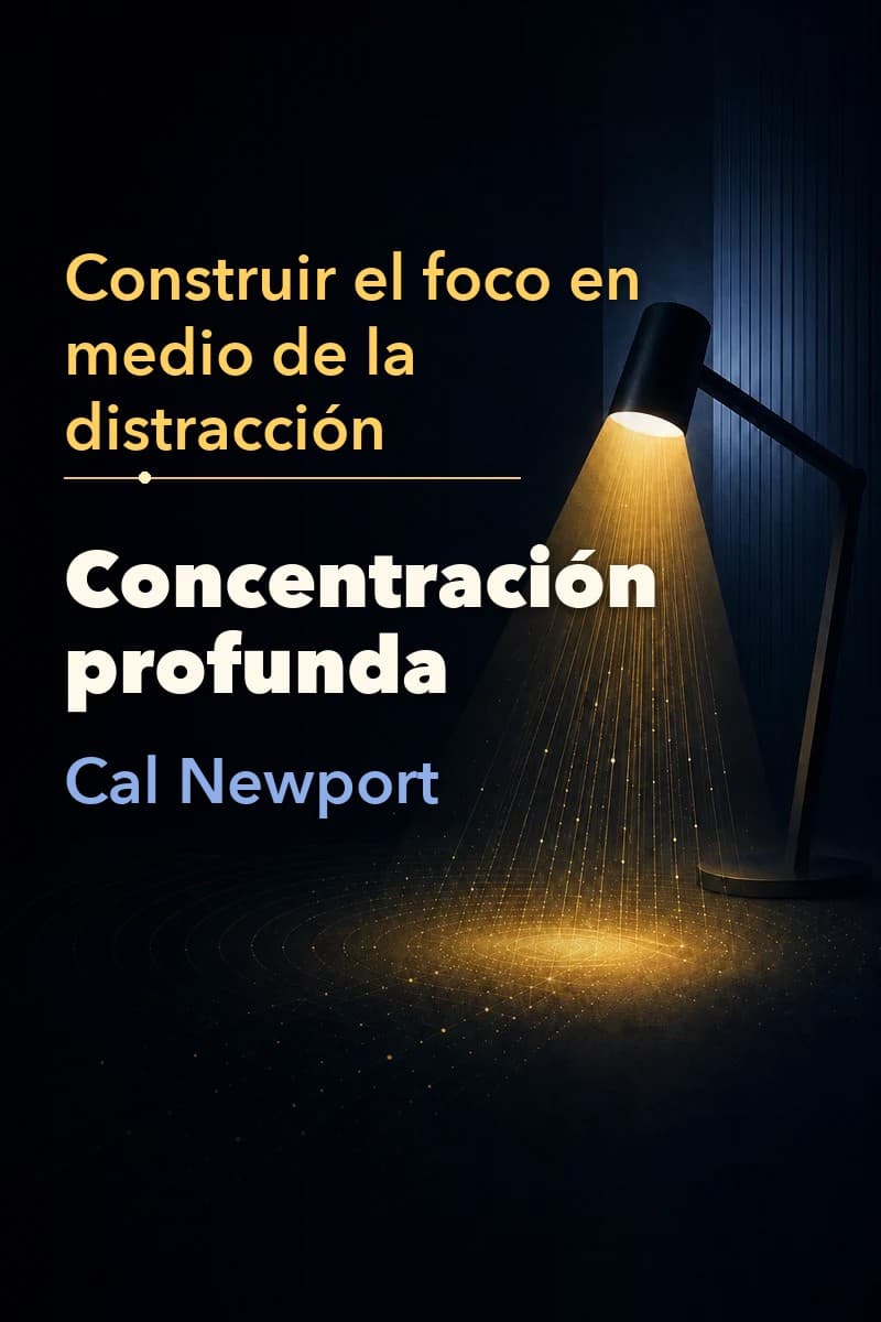 Concentración profunda Spanish book-summary cover